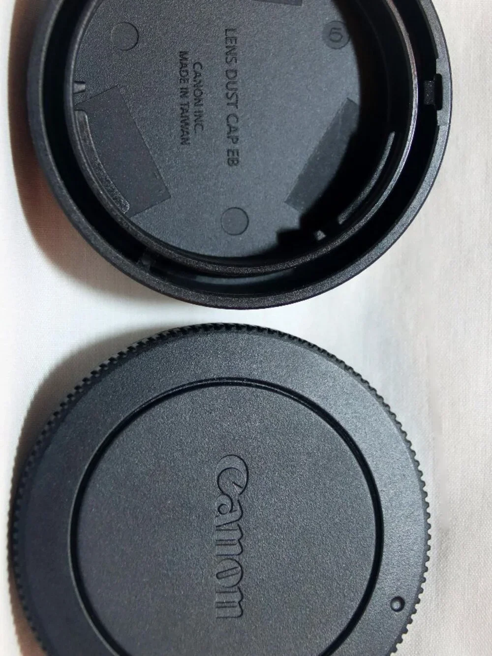 Canon M Series Mirrorless Camera Rear Lens Dust Cap and Camera Body Cap Set Mint
